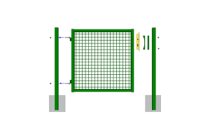 Cancelli Pedonali per recinzioni rete metallica