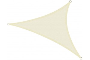 Vela ombreggiante triangolare avorio