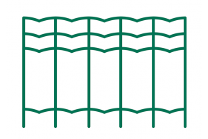 Rete recinzione elettrosaldata plasticata ideale robusta ed elegante per delimitare giardini di abitazioni e siti produttivi.