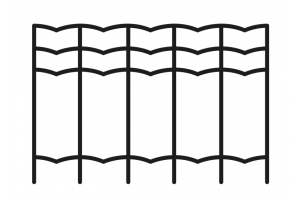 Rete recinzione ANTRACITE plasticata ideale robusta ed elegante per delimitare giardini di abitazioni e siti produttivi.