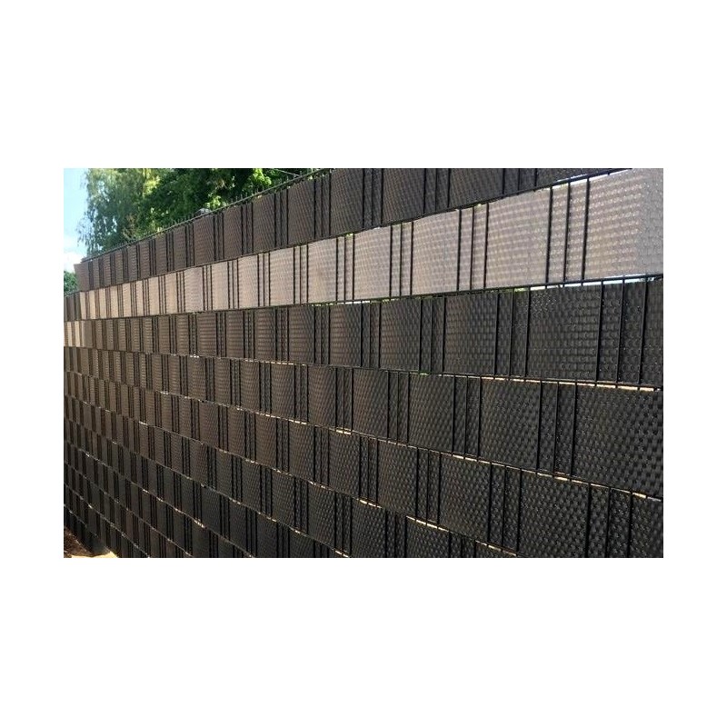 Strisce Frangivista In Polyrattan Per Recinzioni - 5 Rotoli 19x255cm, Bianco, Oscuranti E Regolabili - 10