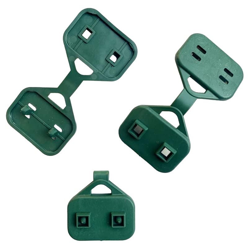 100 Clip In Plastica Per Teli Ombreggianti E Reti - Fissaggio Rapido Con Occhiello - 3,8x5,5 Cm - Per Giardino, Piante E Piscina