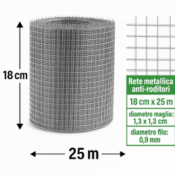 RETE ZINCATA a maglie piccole