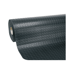 Pavimento antiscivolo bollo nero in PVC